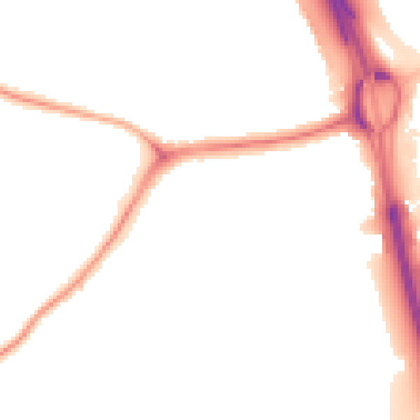 Night-time road noise heatmap for NE11 0AG
