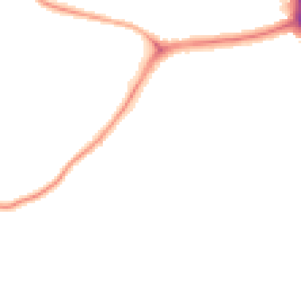 Night-time road noise heatmap for NE11 0AP
