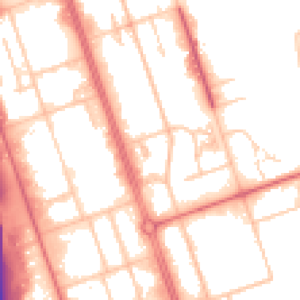 Daytime road noise heatmap for NE11 0AZ