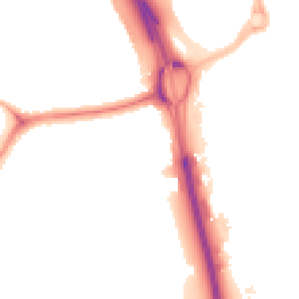 Night-time road noise heatmap for NE11 0DD