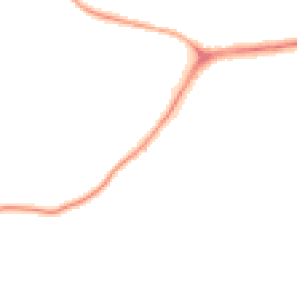 Night-time road noise heatmap for NE11 0DG