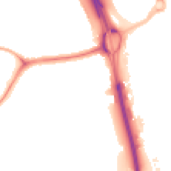 Night-time road noise heatmap for NE11 0DH