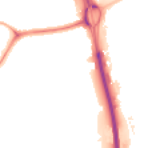 Night-time road noise heatmap for NE11 0DL