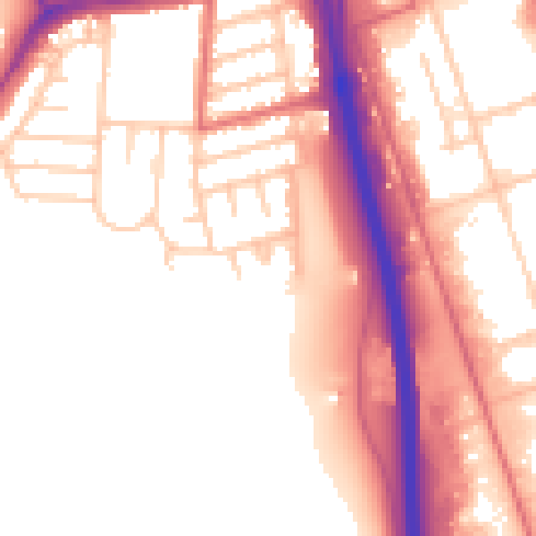 Daytime road noise heatmap for NE11 0DR