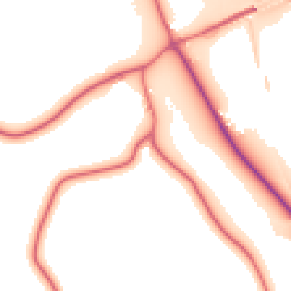 Daytime road noise heatmap for NE11 0ER