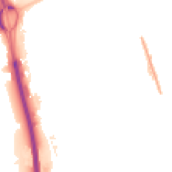 Night-time road noise heatmap for NE11 0JS