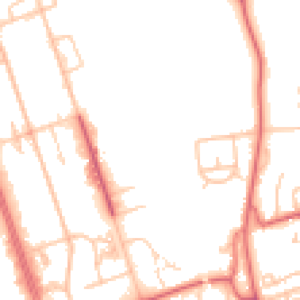 Daytime road noise heatmap for NE11 0QY