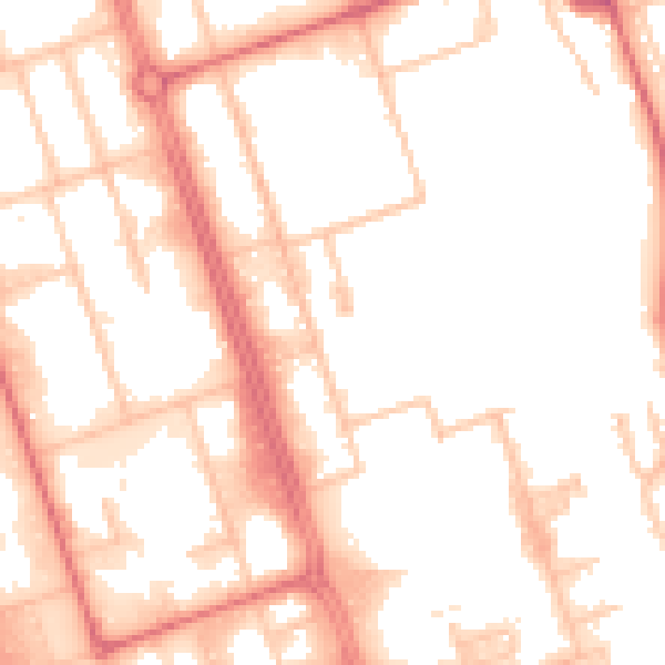 Daytime road noise heatmap for NE11 0SD