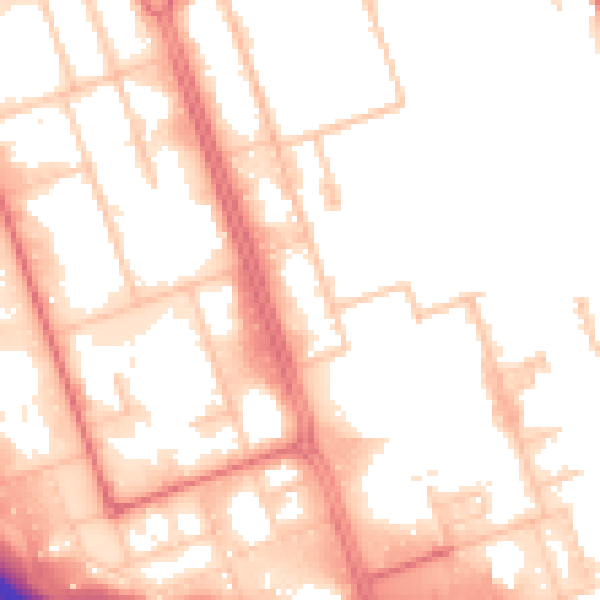 Daytime road noise heatmap for NE11 0SH