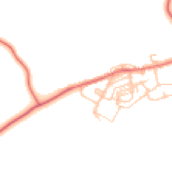 Daytime road noise heatmap for NE11 0TP