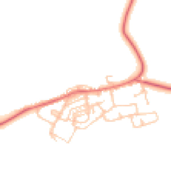 Daytime road noise heatmap for NE11 0YD