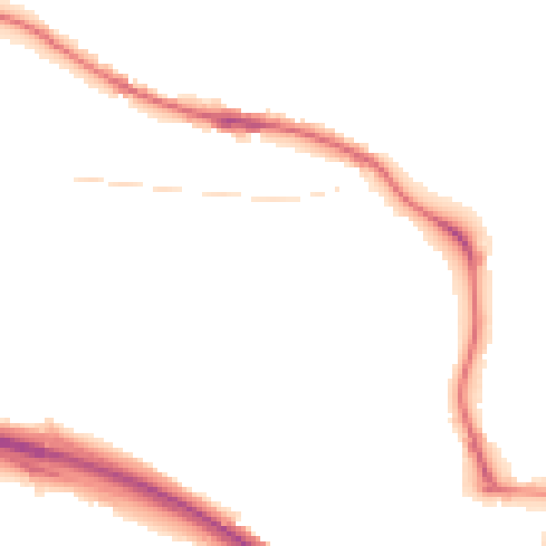 Night-time road noise heatmap for NE11 9AN