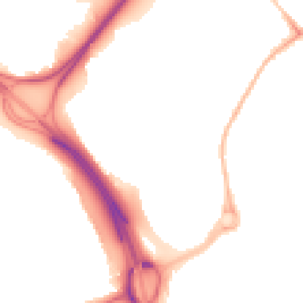Night-time road noise heatmap for NE11 9UF