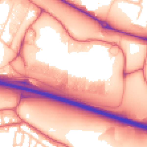 Daytime road noise heatmap for NE11 9YR