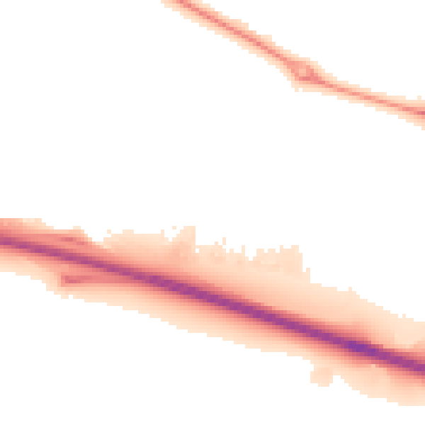 Night-time road noise heatmap for NE11 9YR