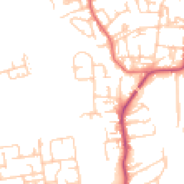 Daytime road noise heatmap for NE12 7HX