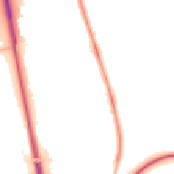 Night-time road noise heatmap for NE13 6JG