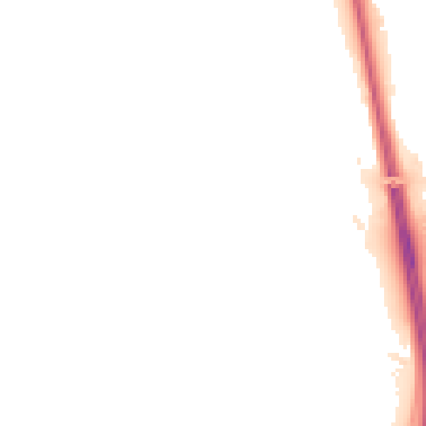Night-time road noise heatmap for NE13 7DG