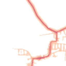 Daytime road noise heatmap for NE17 7AH
