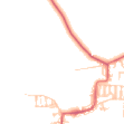 Daytime road noise heatmap for NE17 7AQ