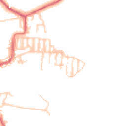 Daytime road noise heatmap for NE17 7DH