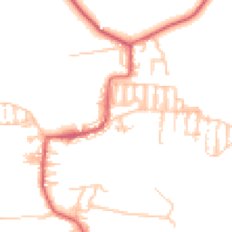Daytime road noise heatmap for NE17 7DP