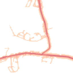 Daytime road noise heatmap for NE17 7DR