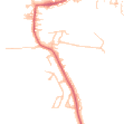 Daytime road noise heatmap for NE17 7EP