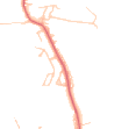 Daytime road noise heatmap for NE17 7HA
