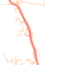 Daytime road noise heatmap for NE17 7HB