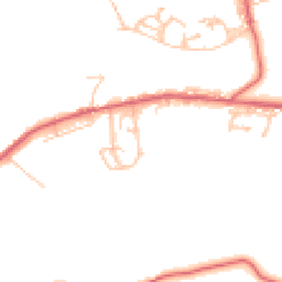 Daytime road noise heatmap for NE17 7SA