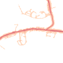 Daytime road noise heatmap for NE17 7SF