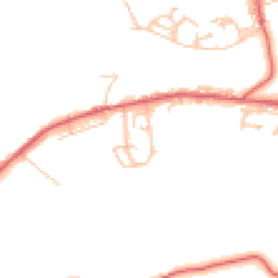 Daytime road noise heatmap for NE17 7SG