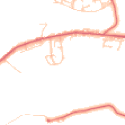 Daytime road noise heatmap for NE17 7SN