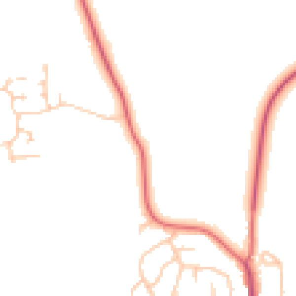 Daytime road noise heatmap for NE20 0AA