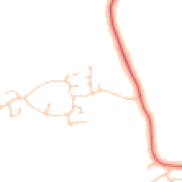 Daytime road noise heatmap for NE20 0BF