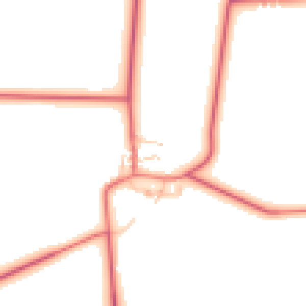 Daytime road noise heatmap for NE20 0EJ