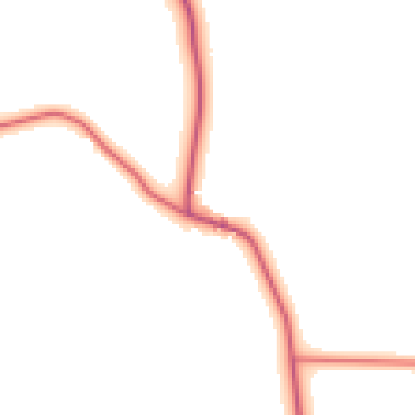 Daytime road noise heatmap for NE20 0JH