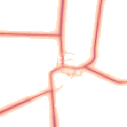 Daytime road noise heatmap for NE20 0RW