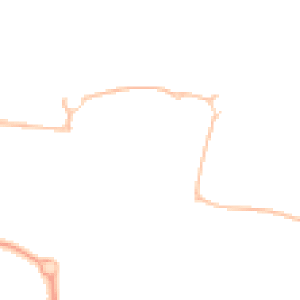 Night-time road noise heatmap for NE23 1DT