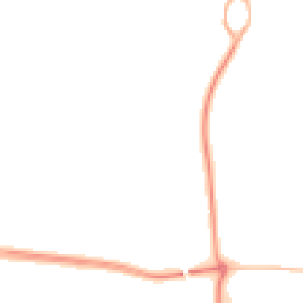 Night-time road noise heatmap for NE23 1HB