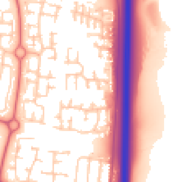 Daytime road noise heatmap for NE23 2FG