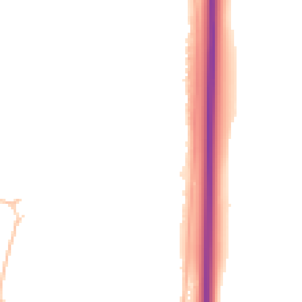 Night-time road noise heatmap for NE23 2FG