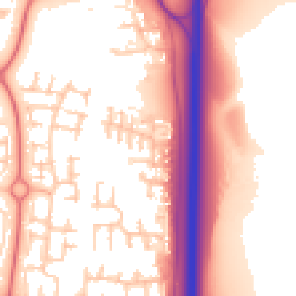 Daytime road noise heatmap for NE23 2SG