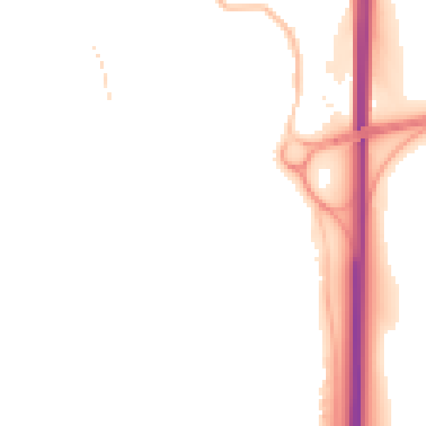 Night-time road noise heatmap for NE23 2UL