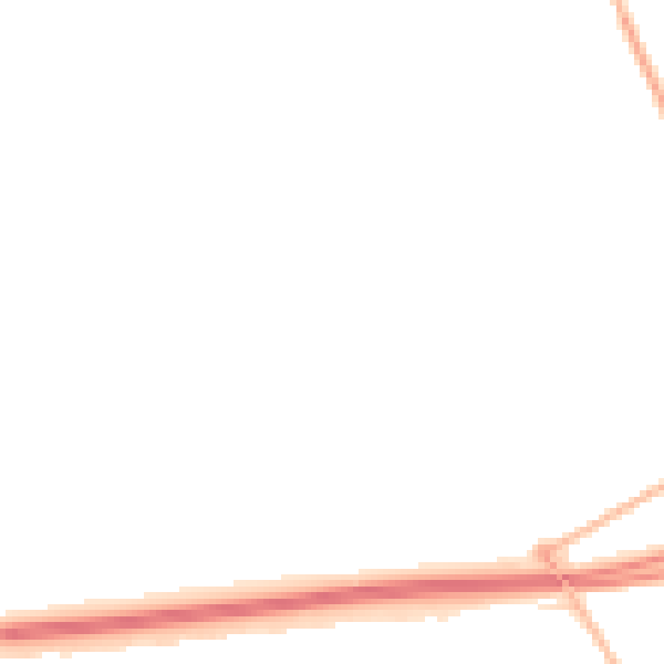 Night-time road noise heatmap for NE23 3AQ