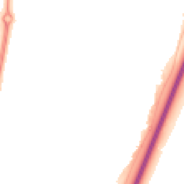 Night-time road noise heatmap for NE23 6EG