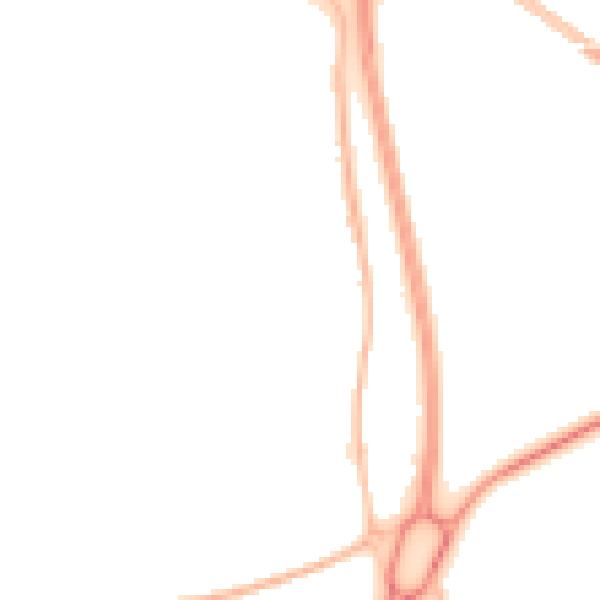Night-time road noise heatmap for NE23 7AT