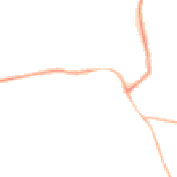 Night-time road noise heatmap for NE23 7JJ
