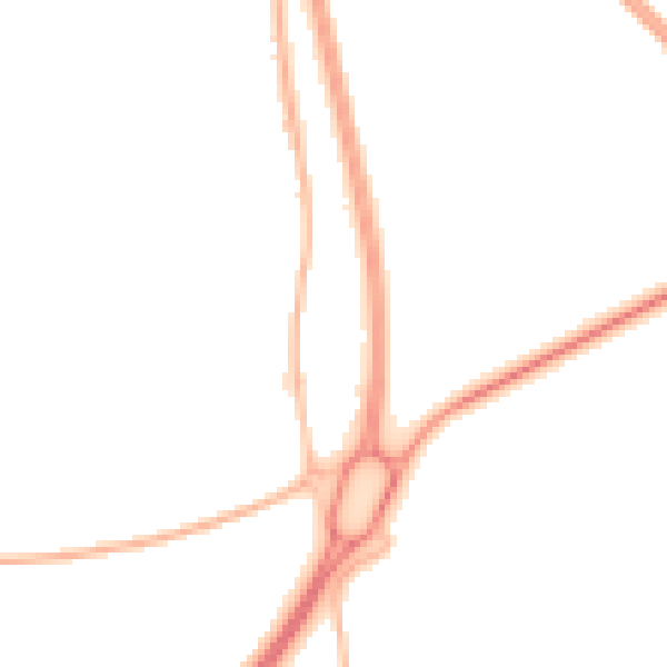 Night-time road noise heatmap for NE23 7LA